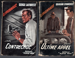 2 Livres Espionnage - Editions Fleuve Noir De1956/57 Ultime Appel  N : 93 & Contrechoc N: 140 - Fleuve Noir