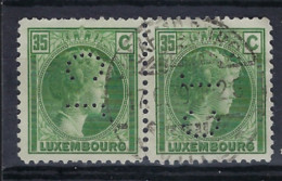 LUXEMBOURG  - -Perforé-Perfin-Perforés-Perfins-Lochung - CL ; See 2 Scans !  Lot 369 - 1926-39 Charlotte De Profil à Droite