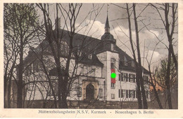 NEUENHAGEN B Berlin Müttererholungsheim N.S.V. Kurmark Color 9.7.1935 Gelaufen Grünpunkt Nur Virtuell Nicht Im Original - Neuenhagen B. Berlin