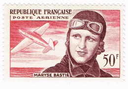 France Poste Aérienne, N° 34 - Deuxième Anniversaire De La Mort De L'aviatrice Maryse Bastié - 1927-1959 Nuevos