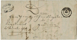 1866, Postablage " STAUFEN - MÜNSTER " , Klar , A5855 - Covers & Documents