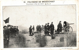 N°87845 -cpa Polygone De Brasschaet -exercices à Feu Au Canon De 5 C 7- - Guerre 1914-18