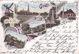 2916/ Gruss Aus Heide, Litho, 1897, Molen - Heide