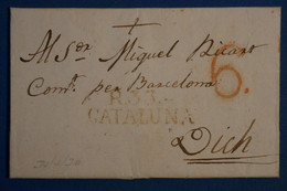 AF11 ESPANA BELLE LETTRE 1830 CATALUNA +++++REUS POUR VICH+ AFFRANCH . PLAISANT - ...-1850 Prefilatelia