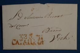 AF11 ESPANA BELLE LETTRE 1834 CATALUNA +++++TARRAGONA  POUR VICH+ AFFRANCH . PLAISANT - ...-1850 Prefilatelia