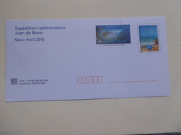 T A A F  2016   PRET A POSTER    EXPEDITION RADIOAMATEUR JUAN DE NOVA  PETIT TIRAGE NON REPERTORIE  YVERT - Postal Stationery