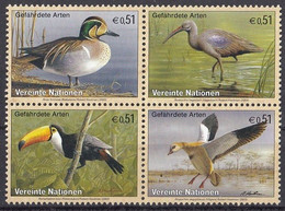 UNITED NATIONS Vienna 389-392,unused,birds - Ungebraucht