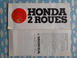 2 Roues Publicite Pour Les Motos Honda - Reclame