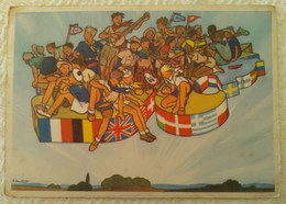 CPSM SCOUTISME - SCOUT éclaireur Du Monde Entier Illustrateur JOUBERT Jamborée De La Paix 1947 Moisson Yvelines - Scoutisme