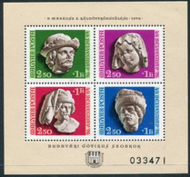 HUNGARY 1976 Stamp Day Block  MNH / **.  Michel Block 118 - Blokken & Velletjes