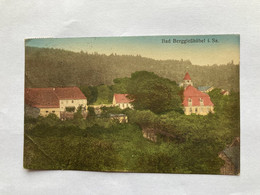 Bad Berggießhübel, Ortsansicht, Gelaufen1922 - Bad Gottleuba-Berggiesshuebel