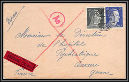 11497 Hitler 1943 Expres Berlin Pour Auxerre Yonne Lettre Cover Allemagne Deutsches Reich - Briefe U. Dokumente