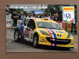 Cartolina In Bianco Pirelli International Rally Cup 2012 Equipaggio Freguglia-Falzone - Rally Racing