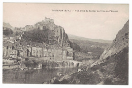 04 - SISTERON - Vue Prise Du Sentier Du Trou-de-l'Argent - Sisteron