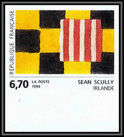 France N°2858 Sean Scully Usa Matisse Tableau (Painting) 1994 Non Dentelé ** MNH (Imperf) - Imperforates