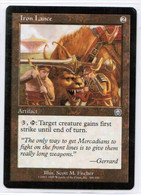 MAGIC The GATHERING  "Iron Lance"---MERCADIAN MASQUES (MTG--121-1) - Andere & Zonder Classificatie