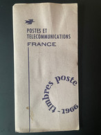 France 1966 COLLECTION ANNUELLE DU TIMBRE FRANCAIS ANNEE COMPLETE CADEAU DE MINISTRE LIVRE DES TIMBRES DE L'ANNEE - Documents De La Poste