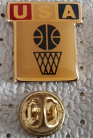 USA  Basketball Federation Pin Badge - Basketball