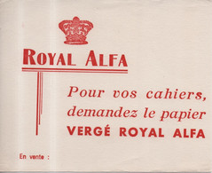 Buvard Royal Alfa Pour Vos Cahiers Demandez Le Papier Vergé Royal Alfa - Papeterie