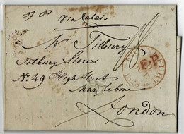 1828, " Frankfurt " To London " F.P " Red  ,  A5818 - ...-1840 Préphilatélie