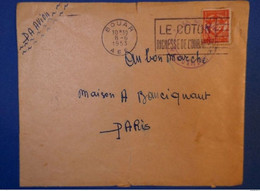 168 AFR EQUAT FRANCAISE OUBANGUI 1953 PETIT BUREAU BOUAR POUR PARIS PAR AVION AU BON MARCHé ++AFFRANCHISSEMENT PLAISANT - Covers & Documents
