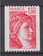 Sabine De Gandon Roulette 1.00 Rouge Neuf N°1981 Au Verso N°040 - 1977-81 Sabine Of Gandon