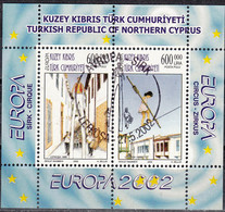 Kuzey Kibris 2002 Michel Bloc Feuillet 20 O Cote (2009) 3.50 Euro Europa CEPT Le Cirque Cachet Rond - Gebraucht