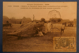 E11 NIGER AOF CPA 1904 LOANGO POUR BORDEAUX TIMBRE DU SENEGAL+AFFR. INTERESSANT - Storia Postale