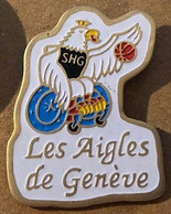 BASKETBALL EN FAUTEUIL ROULANT - LES AIGLES DE GENEVE - SHG - EAGLES TO GENEVA - SUISSE - SWITZERLAND - HANDISPORT -(28) - Pallacanestro