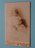 KIND - CHILD - ENFANT ( Old / Vieux CDV Photo Th. VANDER BIEST - Pastoor Boelstraat TEMSCHE ) +/- 1900 ! - Ancianas (antes De 1900)