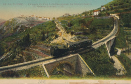 Chemin De Fer Cremaillère Monte Carlo . La Turbie  Locomotive . - Treinen