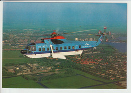 Vintage Rppc KLM K.L.M Royal Dutch Airlines Sikorsky S-61N Helicopter - 1919-1938: Entre Guerres