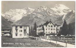 WOLFENSCHIESSEN: Dorfpassage Mit Hotel Alpina ~1925 - Wolfenschiessen