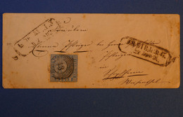 I 22 BADEN BELLE LETTRE 1861 PETIT BUREAU FREIBURG POUR SCHOPFHEIM ALLEMAGNE+ AFFRANCHISSEMENT INTERESSANT - Briefe U. Dokumente