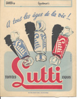 Vieux Papiers - Protège-cahier - Produits Alimentaires - Sucreries - Bonbons "Lutti" - Sucreries & Gâteaux