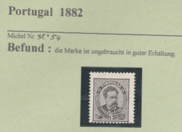 Portugal-Briefmarken-ungebraucht * 1882 - Neufs