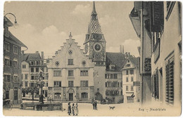 ZUG: Hauptplatz Mit Rest. Aklin ~1910 - Zoug