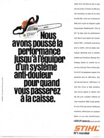 PUB 1995 Outils Jardinage Tronçonneuse  STIHL - Advertising