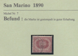 San Marino-Briefmarken- Gestempelt 1890 - Gebraucht