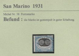 San Marino-Briefmarken- Gestempelt  1931 - Usados