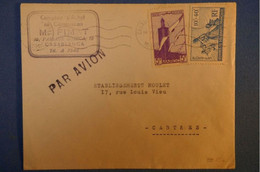 F3 MAROC BELLE LETTRE 1942 PAR AVION CASABLANCA POUR CASTRES FRANCE + AFFRANC. BINATIONALITé PLAISANT - Covers & Documents