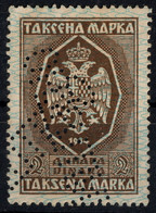 DARK NUMBER! - Yugoslavia 1934 - REVENUE / TAX Stamp - 2 Din - Used - Service