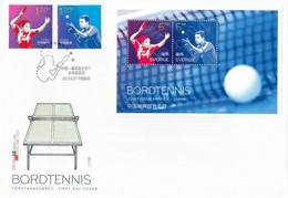 TABLE TENNIS-TISCHTENNIS-PING PONG-TENNIS DE TABLE-TENNIS TAVOLO-SPORT, PR China, 2013, FDC / Special Cancellation !! - Tennis De Table