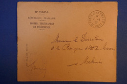 537 MAROC TERRITOIRE DE MIDELT LETTRE MILITAIRE 1931 POUR MEKNES MAROC - Storia Postale