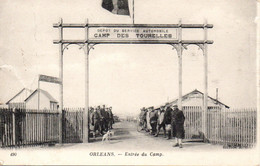 CPA Orléans Entrée Du Camp Des Tourelles - Casernes