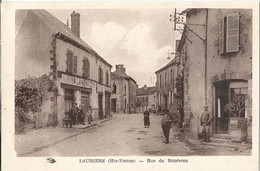 CPA Lauriere Rue Du Bénévent - Lauriere