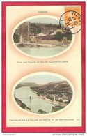 38-Vienne-Tour Des Valoìs Et église Sainte Colombe Et Panorama De La Vallée Du Rhone Cpa écrite 1921 - Vienne