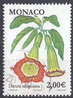 MONACO - 2002 -  Yvert 2322 Usato. 2,00 Euro - Datura Sanguinea. - Gebraucht