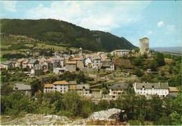 CPM AK Chanac Domine Par Les Ruines Du Chateau FRANCE (1173134) - Chanac