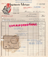 87- ST SAINT YRIEIX LA PERCHE- RARE FACTURE IMPRIMERIE FABREGUE-AVENUE DE COUSSAC BD MARCEL ROUX- 1947 - Imprimerie & Papeterie